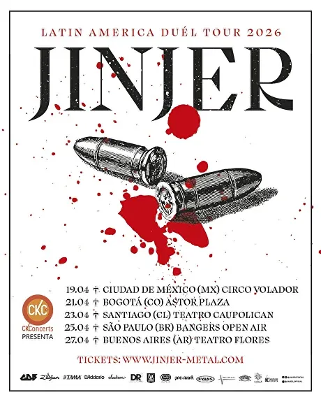 Jinjer en Bogotá — Latin America Duel Tour